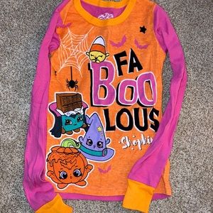 Girls Shopkins Halloween pajamas